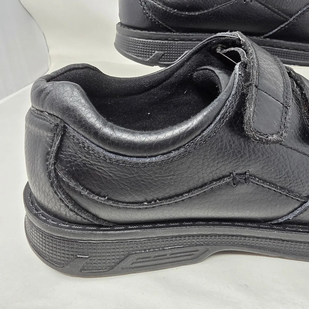 Dr. Scholls Matt Oxford Mens 9.5 Advanced Comfort Black Leather Strap Shoes Good